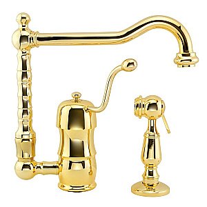 Смеситель для кухни Migliore Cucina Queen Nostalgia ML.CUC-468 золото купить в интернет-магазине сантехники Sanbest