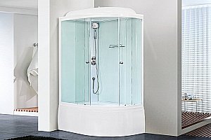 Душевая кабина Royal Bath RB8120BK5-WT 120x80 профиль белый/стекло прозрачное купить в интернет-магазине Sanbest