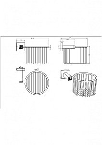 Держатель для освежителя воздуха CeramaLux Venezia 88617-1 хром купить в интернет-магазине сантехники Sanbest