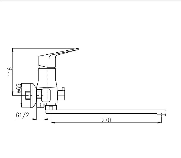 Смеситель для ванны Rav-Slezak Victoria VI253.5 хром купить в интернет-магазине сантехники Sanbest
