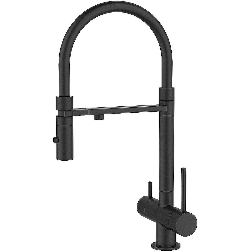 Смеситель для кухни Iddis Ace ACEBLFFi05 черный матовый купить в интернет-магазине сантехники Sanbest