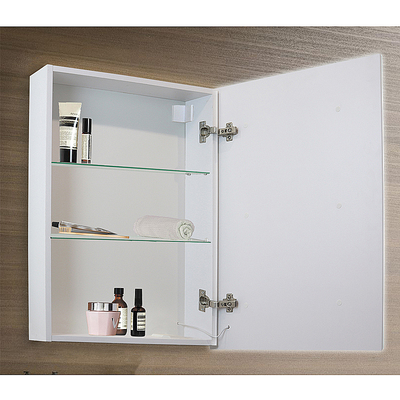 Зеркальный шкаф Azario Киото 50 LED-00002357 белый купить в интернет-магазине сантехники Sanbest