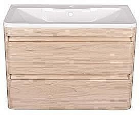 Тумба под раковину подвесная Style Line Атлантика 90 ясень перламутр купить в интернет-магазине сантехники Sanbest