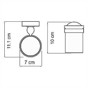 Стакан WasserKRAFT Nau K-7728 купить в интернет-магазине сантехники Sanbest