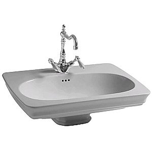 Раковина с пьедесталом Artceram Civitas 68 CIL001 34 00+CIC001 34 00 68 серая купить в интернет-магазине Sanbest