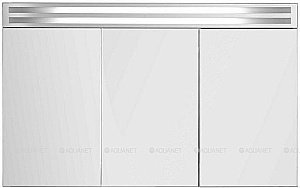 Зеркальный шкаф De Aqua Эколь 184804 90 белый купить в интернет-магазине сантехники Sanbest