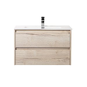 Тумба с раковиной BelBagno KRAFT 80 2C-SO/BB800ETL Rovere Galifax Bianco для ванной в интернет-магазине Sanbest