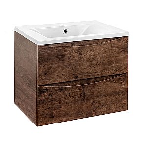 Тумба с раковиной Vincea Mia VMC-2MA600 60 темное дерево для ванной в интернет-магазине Sanbest