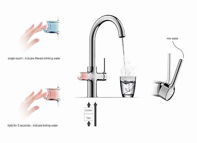 Смеситель для кухни Bravat EQUATRE F7196243CP-RG хром купить в интернет-магазине сантехники Sanbest