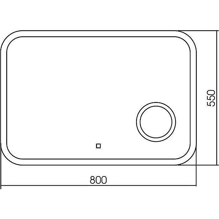 Зеркало Mixline Эльза 547312 80 в ванную от интернет-магазине сантехники Sanbest