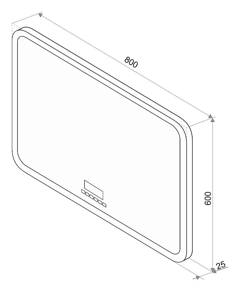 Зеркало Континент Demure ЗЛП184 80x60 в ванную от интернет-магазине сантехники Sanbest