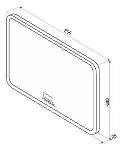 Зеркало Континент Demure ЗЛП184 80x60 в ванную от интернет-магазине сантехники Sanbest