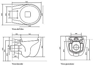 Унитаз подвесной Galassia Ergo 7109 белый купить в интернет-магазине Sanbest