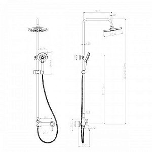 Душевая система Lemark Minima LM3860C купить в интернет-магазине сантехники Sanbest