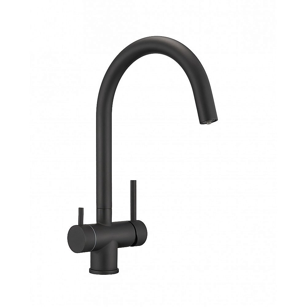 Смеситель для кухни Milacio Ultra MCU.554.TB черный купить в интернет-магазине сантехники Sanbest