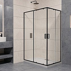 Душевой уголок RGW Passage PA-040B 90x100 350804090-14 стекло прозрачное/профиль черный купить в интернет-магазине Sanbest