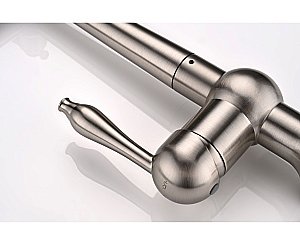 Смеситель для кухни Paulmark Retro Re213226-BS брашированная сталь купить в интернет-магазине сантехники Sanbest