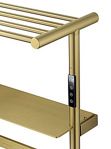 Полотенцесушитель электрический WONZON & WOGHAND DÜSSELDORF, Брашированное золото (WW-A208-BG) купить в интернет-магазине сантехники Sanbest