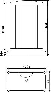 Душевая кабина ARCUS AS-119 купить в интернет-магазине Sanbest