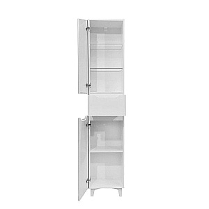 Пенал напольный Azario LOTOS 40 CS00106437 белый/левый для ванной в интернет-магазине сантехники Sanbest