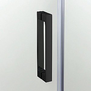Душевой уголок NEW TRENDY NEW KOMFORT BLACK K-0468 80x80 стекло прозрачное/профиль черный купить в интернет-магазине Sanbest