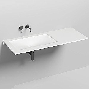 Раковина врезная снизу столешницы Salini MAREA 13 1802213M 70 из искусственного камня S-Stone, белая матовая купить в интернет-магазине Sanbest