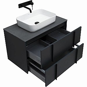 Тумба с раковиной Allen Brau Reality 80 1.32005.AM антрацит матовый для ванной в интернет-магазине Sanbest
