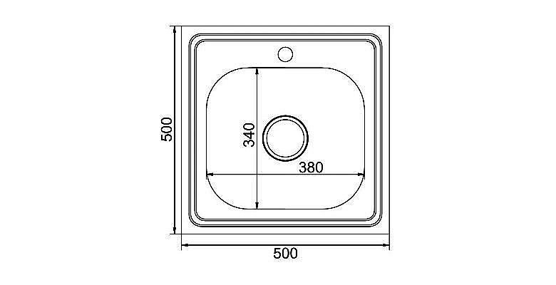 Мойка кухонная MIXLINE ML 527972 хром купить в интернет-магазине сантехники Sanbest