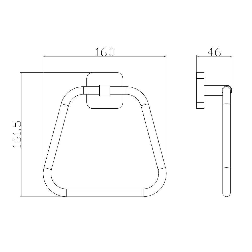 Кольцо для полотенец WONZON & WOGHAND STILL, Хром (WW-6613) купить в интернет-магазине сантехники Sanbest