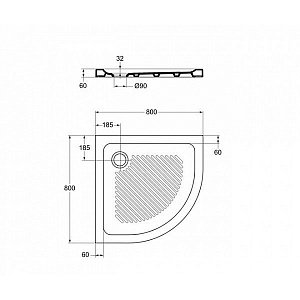 Душевой поддон Ideal Standard Connect T266701 80x80 купить в интернет-магазине Sanbest