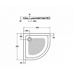 Душевой поддон Ideal Standard Connect T266701 80x80 купить в интернет-магазине Sanbest