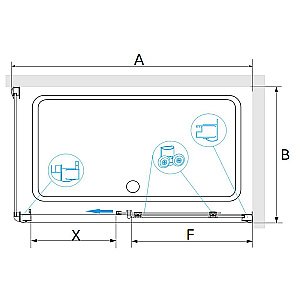 Душевая система RGW Shower Panels SP-6143-01 50140801-01 хром купить в интернет-магазине сантехники Sanbest