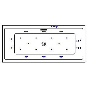 Ванна акриловая EXCELLENT Heaven Slim ULTRAWAEX.HEV17S.ULTRA.GL 170x75 белая с гидромассажем купить в интернет-магазине Sanbest