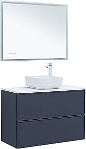 Тумба с раковиной Aquanet Арт 100 маренго для ванной в интернет-магазине Sanbest