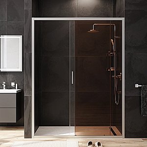 Душевая дверь AM.PM GEM W90G 150 прозрачная-бронзовая/хром матовый купить в интернет-магазине Sanbest