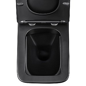 Унитаз подвесной Vincea Q-Line VT1-12MB безободковый, с крышкой микролифт,  матовый черный купить в интернет-магазине Sanbest
