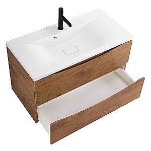 Тумба с раковиной Belbagno MARINO 100 подвесная Rovere Nature для ванной в интернет-магазине Sanbest