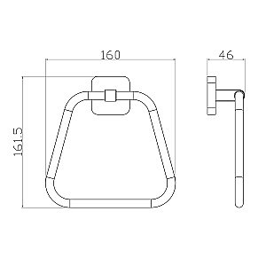 Кольцо для полотенец WONZON & WOGHAND STILL, Хром (WW-6613) купить в интернет-магазине сантехники Sanbest