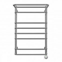 Полотенцесушитель электрический Terminus Полка П8 500x796 правый купить в интернет-магазине сантехники Sanbest