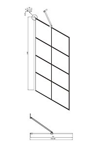 Шторка для ванны Ambassador Bath Screens 80x140 16041209 купить в интернет-магазине Sanbest