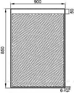 Зеркало LED Aquanet Палермо 249353 90x85 в ванную от интернет-магазине сантехники Sanbest
