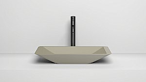 Раковина накладная Salini CALLISTA 03 1101207SMF 57,5 из искусственного камня S-Stone, матовая, цвет по RAL полностью купить в интернет-магазине Sanbest