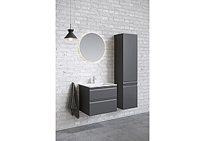 Пенал Aquatek ВЕГА 35 серый матовый для ванной в интернет-магазине сантехники Sanbest