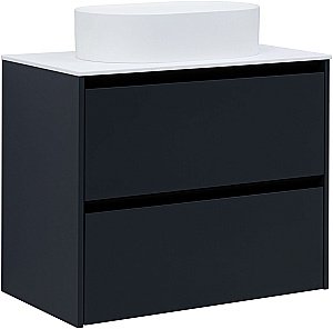 Тумба с раковиной Allen Brau Activity 80 1.34004.AM антрацит матовый/черный брашированный для ванной в интернет-магазине Sanbest