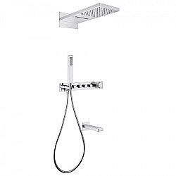 Душевая система Abber Rund AF8753 хром купить в интернет-магазине сантехники Sanbest