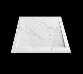 Душевой поддон Esbano ESP-LM128CB белый мрамор купить в интернет-магазине Sanbest