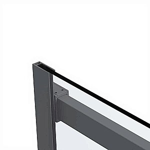 Душевой уголок Vincea Como Soft VSR-1CS9012CLGM 120x90 стекло прозрачное/профиль вороненая сталь купить в интернет-магазине Sanbest