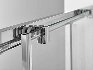 Душевой уголок Vincea Alpha VSR-3AL9012CLGM 120x90 стекло прозрачное/профиль вороненая сталь купить в интернет-магазине Sanbest