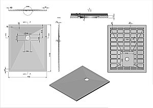 Душевой поддон Vincea VST-4SR9011A 110x90 антрацит купить в интернет-магазине Sanbest