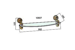 Полка Boheme Medici 10607 купить в интернет-магазине сантехники Sanbest